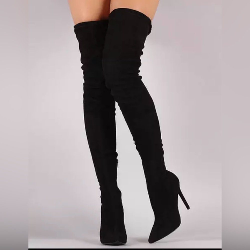 Elegant Black Over-the-Knee Boots
